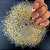 30PCS Nail Stickers, 3D Self-Adhesive Nail Decals