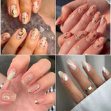 30PCS Nail Stickers, 3D Self-Adhesive Nail Decals
