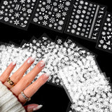 30PCS Nail Stickers, 3D Self-Adhesive Nail Decals