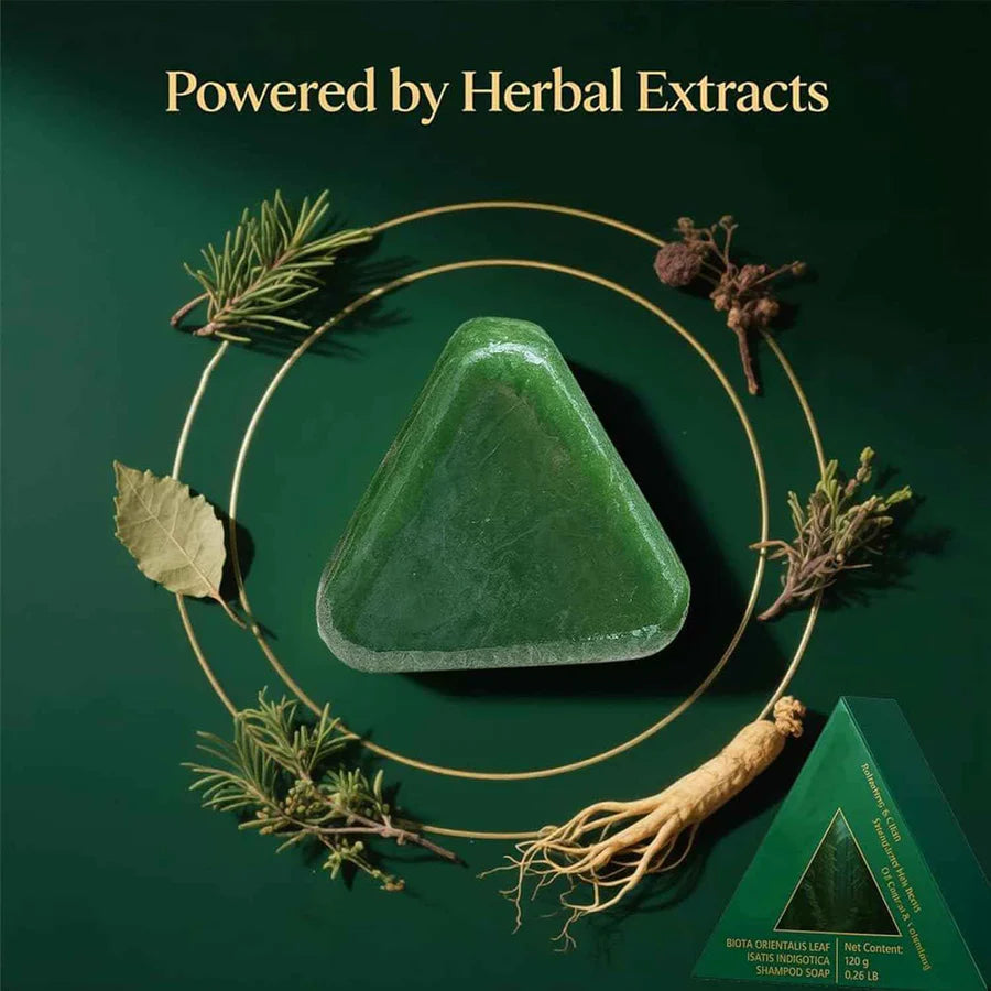 Solid Herbal Shampoo for Hair Strength & Calm