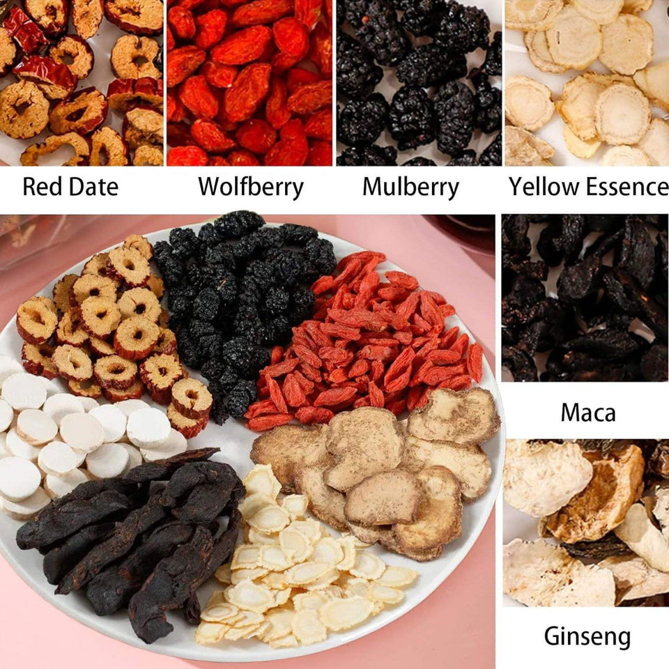 Natural Black Maca Men's Energy Tea with Ginseng