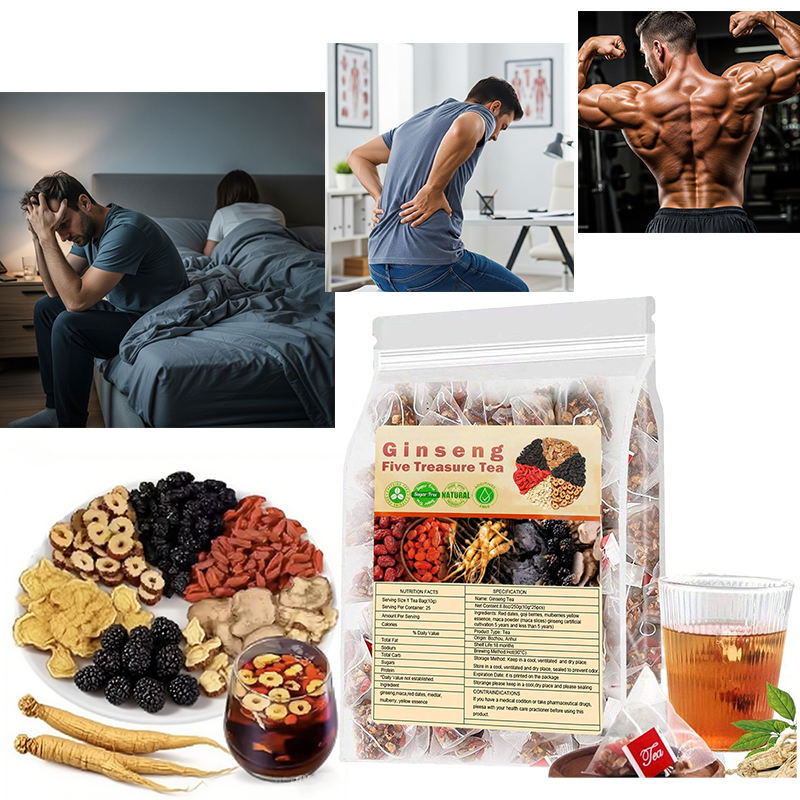 Natural Black Maca Men's Energy Tea with Ginseng