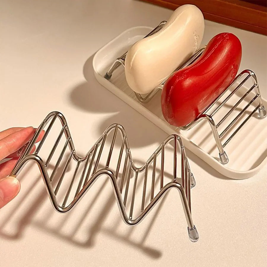 Multifunctional Stainless Steel Drainage Soap Tray