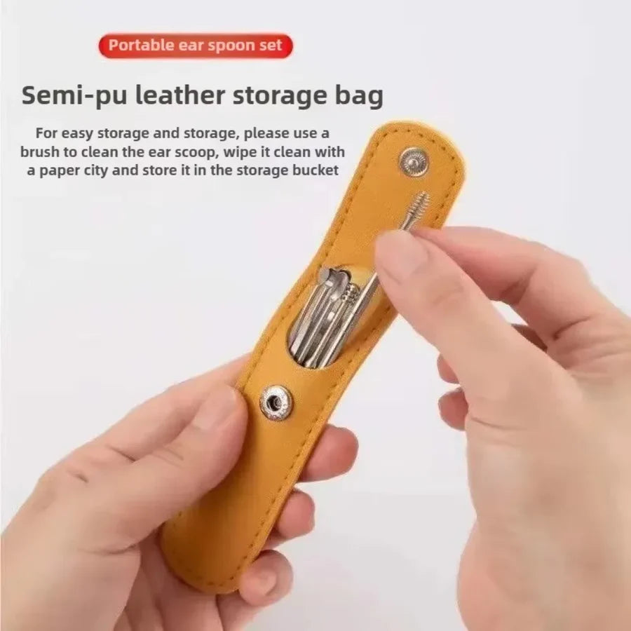 7pcs Portable Stainless Steel Ear Cleaning Set