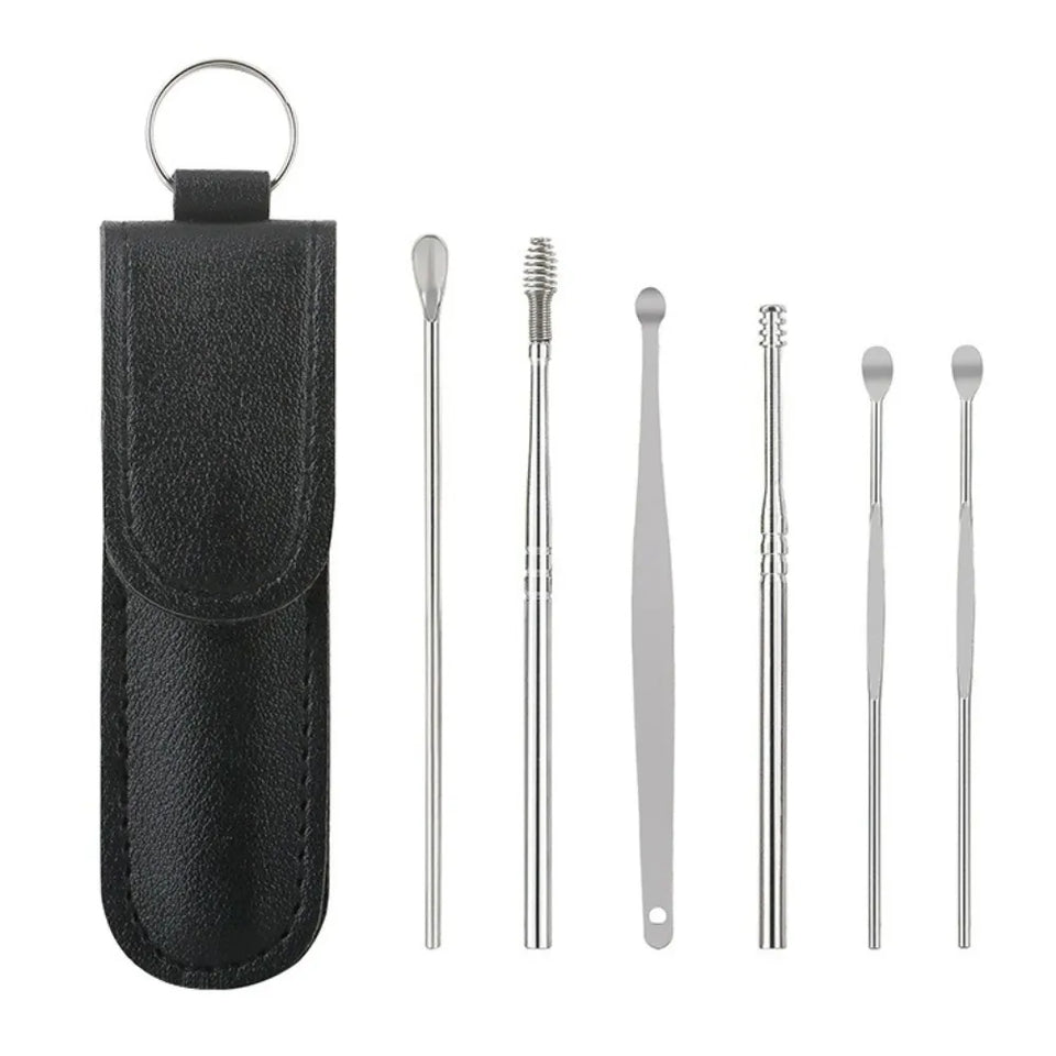 7pcs Portable Stainless Steel Ear Cleaning Set