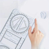 Multifunctional Geometric Plastic Ruler