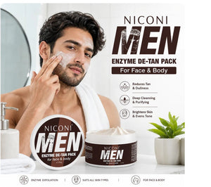 NICONI Men Enzyme De-Tan Pack For Face & Body