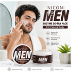 NICONI Men Enzyme De-Tan Pack For Face & Body