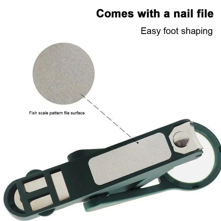 Nail Clippers with Magnifying Glass