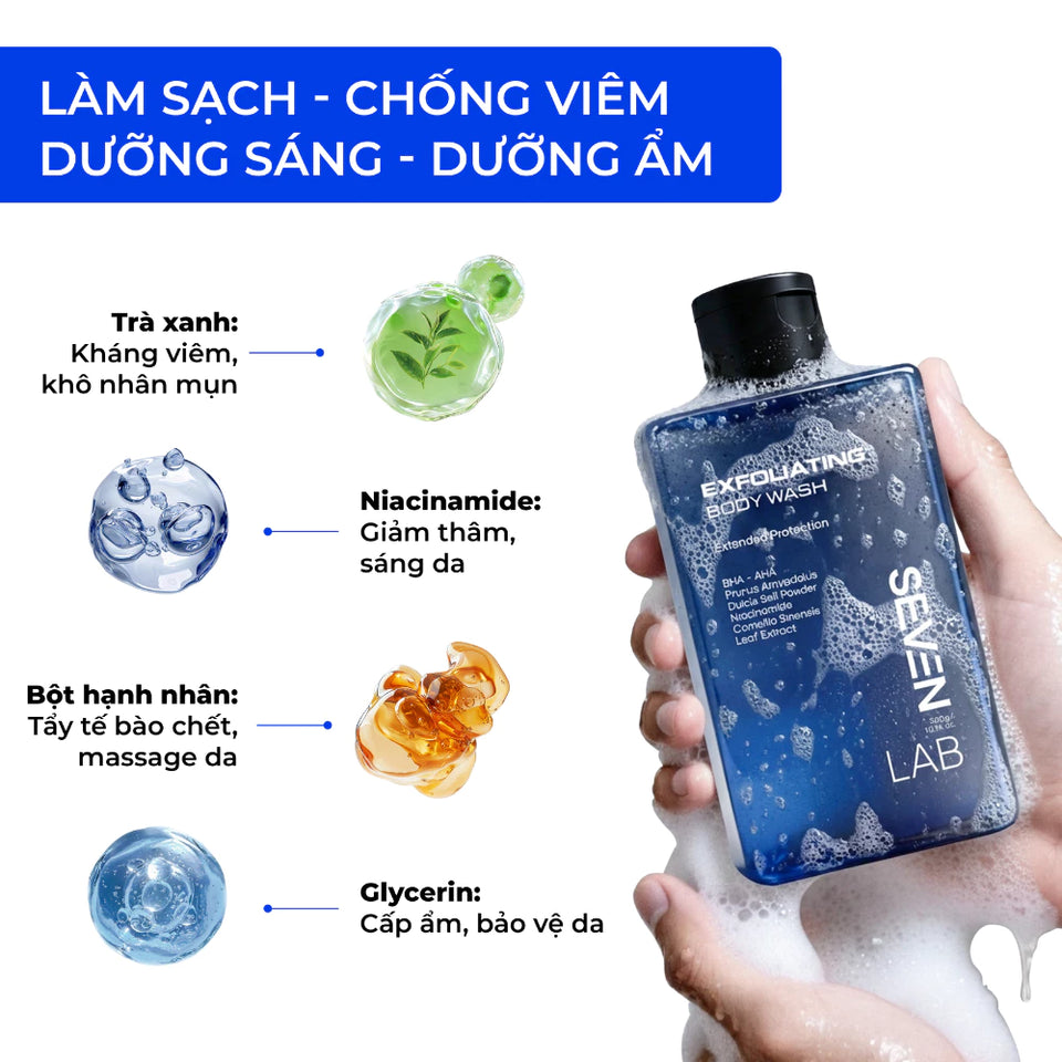 SEVENLAB Exfoliating Body Wash